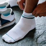 Blue summer socks